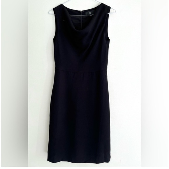 J. Crew Cowl Neck Sheath Black Dress - Picture 4 of 6